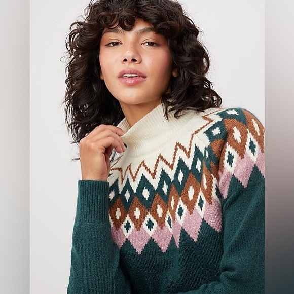 UpWest Comfy Vintage Fair Isle Sweater Dress R150 - Picture 3 of 11